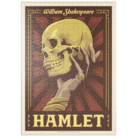 puzzleplate Hamlet: William Shakespeare, Vintage Poster 500 Puzzle