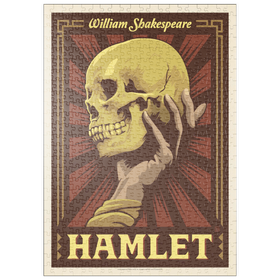 Darstellung des Puzzle Motivs Hamlet: William Shakespeare, Vintage Poster - Puzzleteile: 500