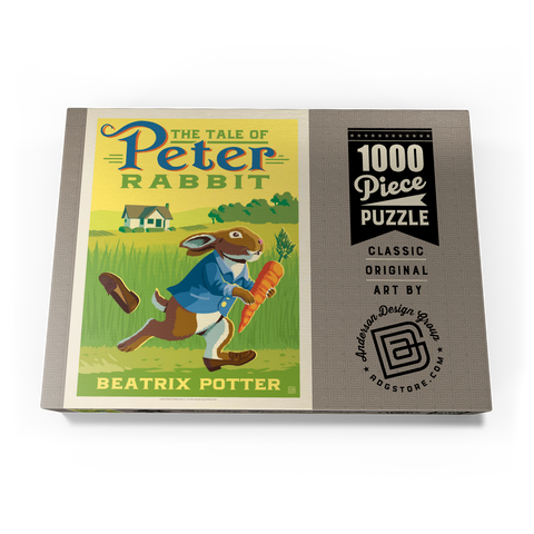 The Tale Of Peter Rabbit: Beatrix Potter, Vintage Poster 1000 Puzzle Schachtel Ansicht3