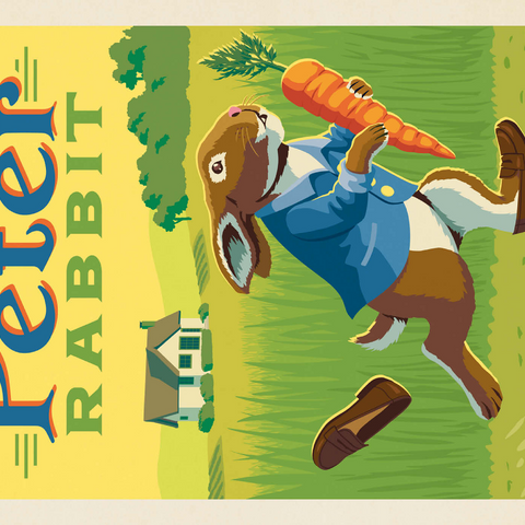 The Tale Of Peter Rabbit: Beatrix Potter, Vintage Poster 1000 Puzzle 3D Modell