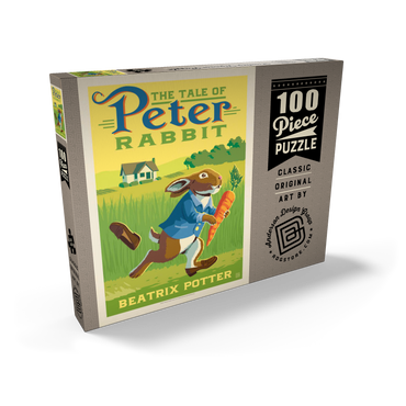 The Tale Of Peter Rabbit: Beatrix Potter, Vintage Poster 100 Puzzle Schachtel Ansicht2