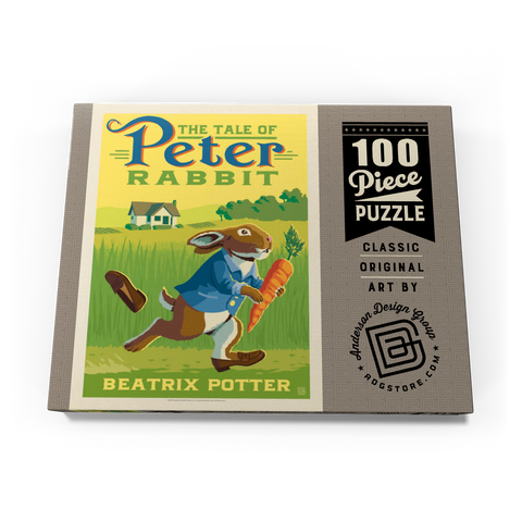 The Tale Of Peter Rabbit: Beatrix Potter, Vintage Poster 100 Puzzle Schachtel Ansicht3