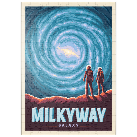 puzzleplate Milky Way Galaxy, Vintage Poster 200 Puzzle