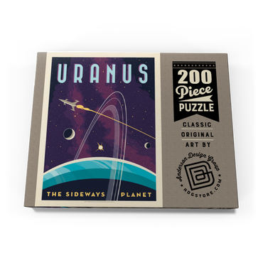 Uranus: The Sideways Planet, Vintage Poster 200 Puzzle Schachtel Ansicht3