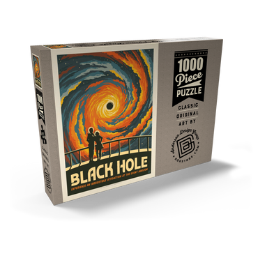 Black Hole: An Irresistible Attraction, Vintage Poster 1000 Puzzle Schachtel Ansicht2