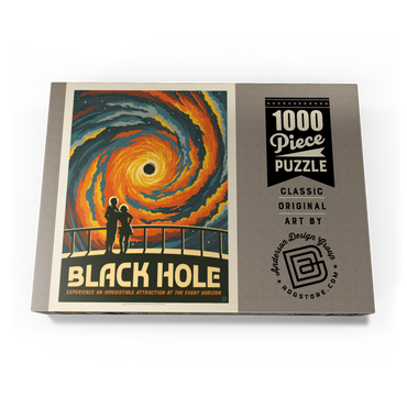 Black Hole: An Irresistible Attraction, Vintage Poster 1000 Puzzle Schachtel Ansicht3
