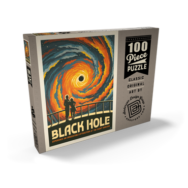Black Hole: An Irresistible Attraction, Vintage Poster 100 Puzzle Schachtel Ansicht2