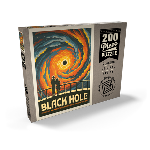 Black Hole: An Irresistible Attraction, Vintage Poster 200 Puzzle Schachtel Ansicht2