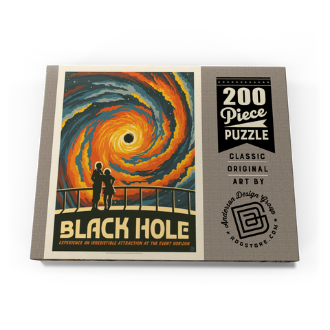 Black Hole: An Irresistible Attraction, Vintage Poster 200 Puzzle Schachtel Ansicht3