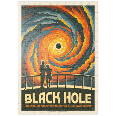 puzzleplate Black Hole: An Irresistible Attraction, Vintage Poster 200 Puzzle