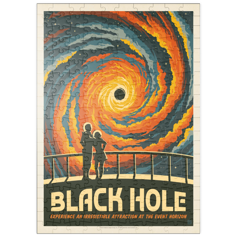 puzzleplate Black Hole: An Irresistible Attraction, Vintage Poster 200 Puzzle