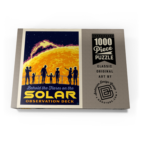 Solar Flare, Vintage Poster 1000 Puzzle Schachtel Ansicht3