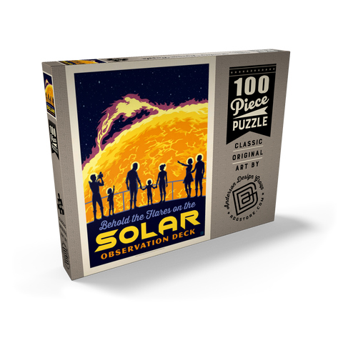 Solar Flare, Vintage Poster 100 Puzzle Schachtel Ansicht2