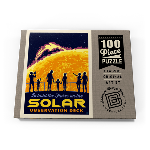 Solar Flare, Vintage Poster 100 Puzzle Schachtel Ansicht3