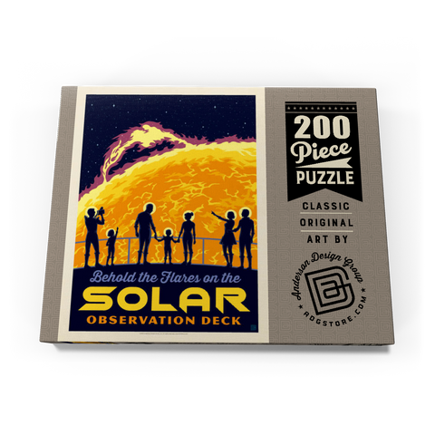 Solar Flare, Vintage Poster 200 Puzzle Schachtel Ansicht3