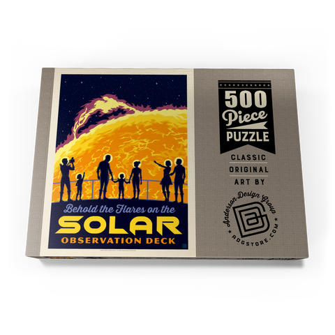 Solar Flare, Vintage Poster 500 Puzzle Schachtel Ansicht3