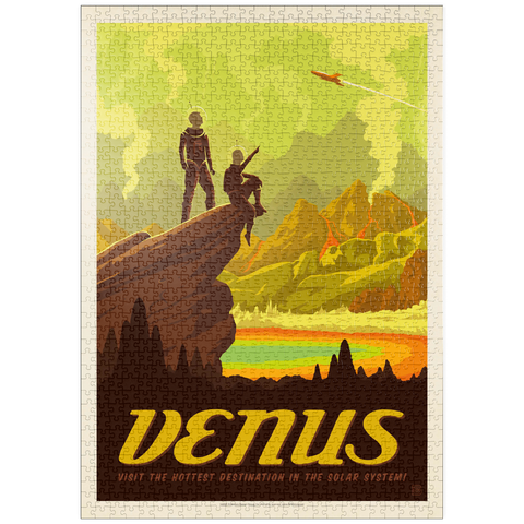 puzzleplate Venus: Hot Springs, Vintage Poster 1000 Puzzle