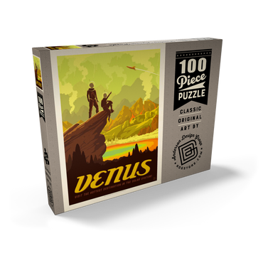 Venus: Hot Springs, Vintage Poster 100 Puzzle Schachtel Ansicht2
