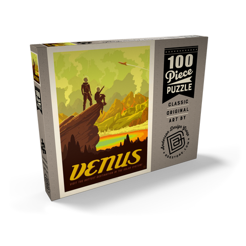 Venus: Hot Springs, Vintage Poster 100 Puzzle Schachtel Ansicht2