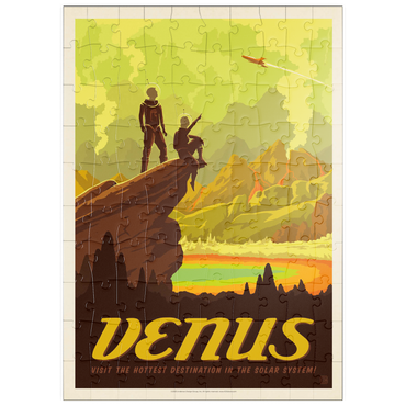 puzzleplate Venus: Hot Springs, Vintage Poster 100 Puzzle