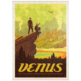 Darstellung des Puzzle Motivs Venus: Heiße Quellen, Vintage Poster - Puzzleteile: 100