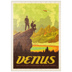 Darstellung des Puzzle Motivs Venus: Heiße Quellen, Vintage Poster - Puzzleteile: 200