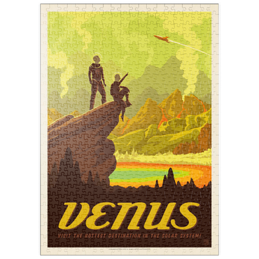 puzzleplate Venus: Hot Springs, Vintage Poster 500 Puzzle