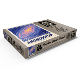 Alternative Darstellung des Puzzle-Motivs Andromeda-Galaxie-Tour, Vintage Poster – Puzzleteile: 1000