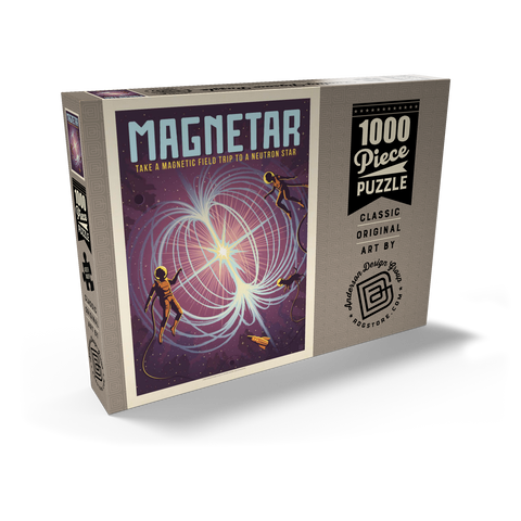 Magnetar: Neutron Star, Vintage Poster 1000 Puzzle Schachtel Ansicht2