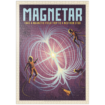 puzzleplate Magnetar: Neutron Star, Vintage Poster 1000 Puzzle