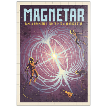 puzzleplate Magnetar: Neutron Star, Vintage Poster 100 Puzzle