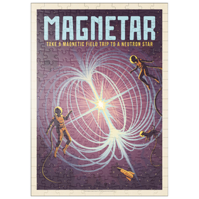Darstellung des Puzzle Motivs Magnetar: Neutronenstern, Vintage Poster - Puzzleteile: 200