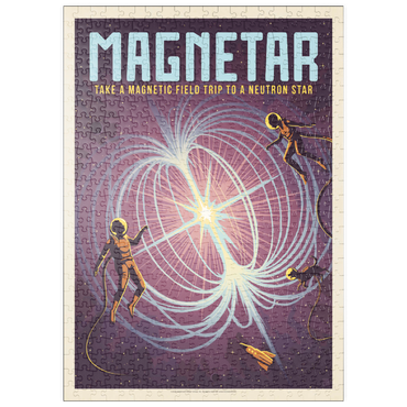 puzzleplate Magnetar: Neutron Star, Vintage Poster 500 Puzzle