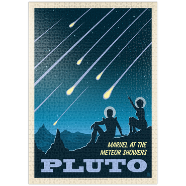puzzleplate Pluto: Meteor Showers, Vintage Poster 1000 Puzzle