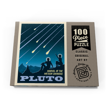 Pluto: Meteor Showers, Vintage Poster 100 Puzzle Schachtel Ansicht3