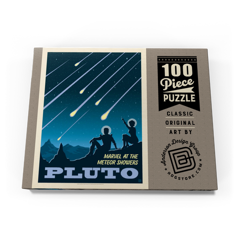 Pluto: Meteor Showers, Vintage Poster 100 Puzzle Schachtel Ansicht3