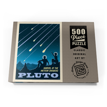 Pluto: Meteor Showers, Vintage Poster 500 Puzzle Schachtel Ansicht3