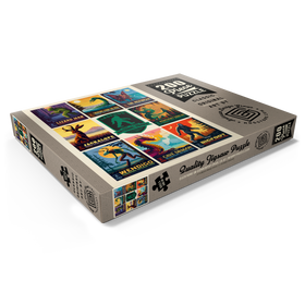 Alternative Darstellung des Puzzle-Motivs Legends Of The National Parks: Multi-Image Print - Edition 1, Vintage Poster – Puzzleteile: 200