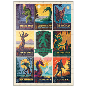 Darstellung des Puzzle-Motivs Legends Of The National Parks: Multi-Image Print - Edition 1, Vintage Poster – Puzzleteile: 200