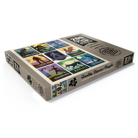 Darstellung des Puzzle Motivs Legends Of The National Parks: Multi-Image Print - Edition 2, Vintage Poster - Puzzleteile: 200