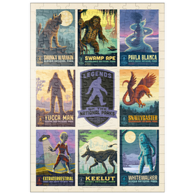 Darstellung des Puzzle Motivs Legends Of The National Parks: Multi-Image Print - Edition 2, Vintage Poster - Puzzleteile: 200