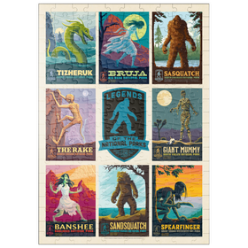 Darstellung des Puzzle Motivs Legends Of The National Parks: Multi-Image Print - Edition 4, Vintage Poster - Puzzleteile: 200