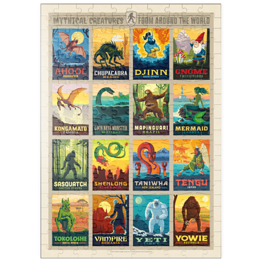puzzleplate Mythical Creatures From Around The World, Vintage Poster 200 Puzzle