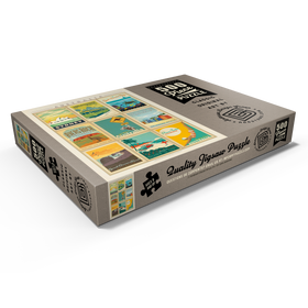 Darstellung des Puzzle Motivs Australia: Multi-Image Print, Vintage Poster - Puzzleteile: 500