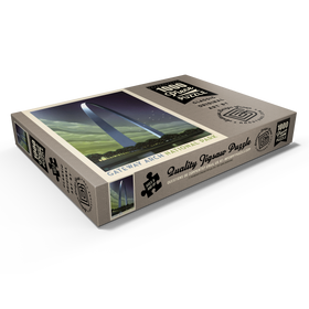 Darstellung des Puzzle Motivs Gateway Arch National Park: Evening Glow, Vintage Poster - Puzzleteile: 1000