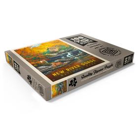 Darstellung des Puzzle Motivs New River Gorge National Park & Preserve: Fall Colors, Vintage Poster - Puzzleteile: 100