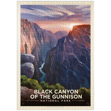 puzzleplate Black Canyon Of The Gunnison National Park: River View, Vintage Poster 1000 Puzzle