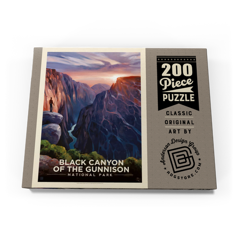 Black Canyon Of The Gunnison National Park: River View, Vintage Poster 200 Puzzle Schachtel Ansicht3