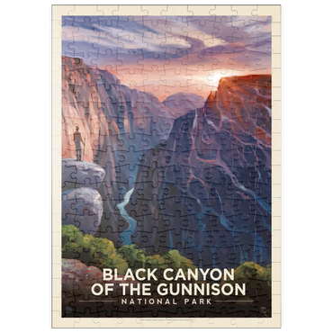 puzzleplate Black Canyon Of The Gunnison National Park: River View, Vintage Poster 200 Puzzle