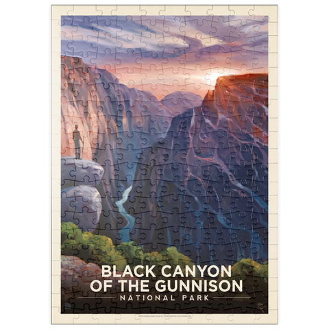 puzzleplate Black Canyon Of The Gunnison National Park: River View, Vintage Poster 200 Puzzle